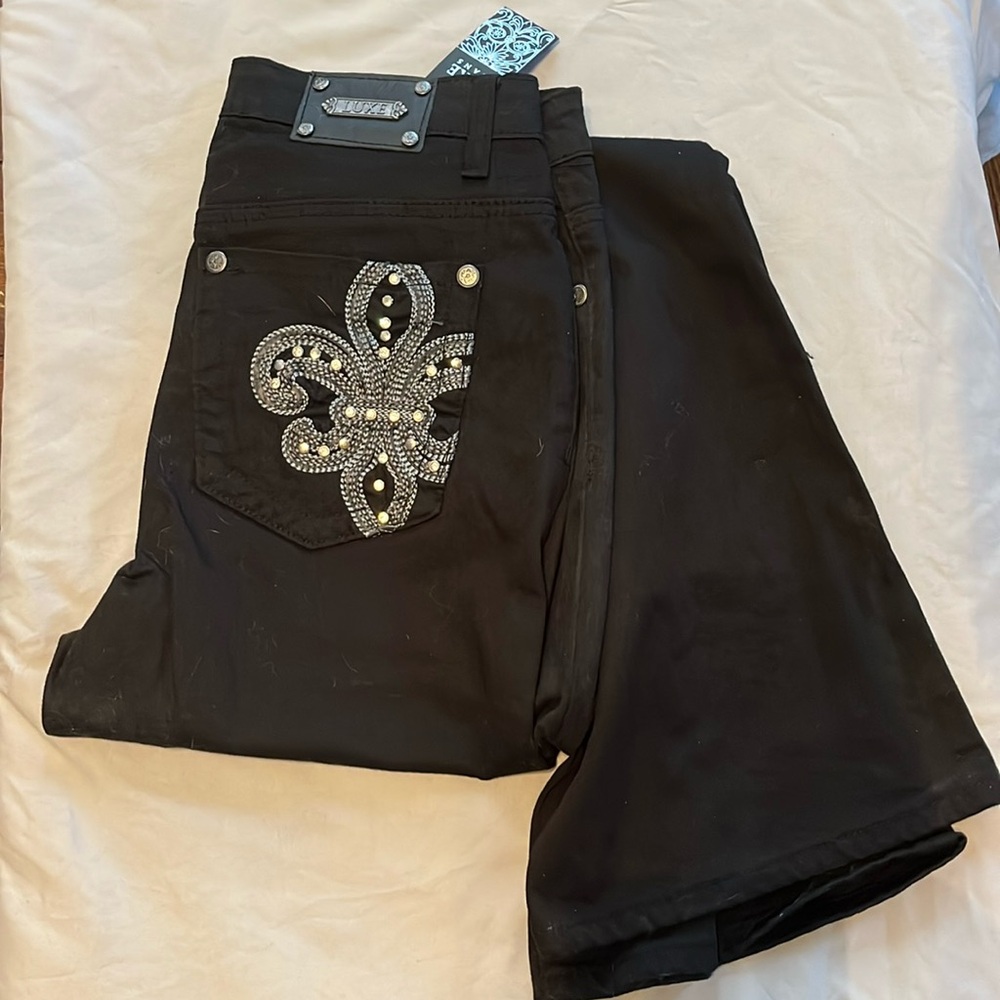 Black Tru Luxe Jeans size 28/6 Brand new